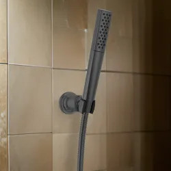 Click here to see Delta 59808-BL Delta Universal Premium Single-Setting Hand Shower, TouchClean, WaterSense, 1.75 GPM, Matte Black - 59808-BL