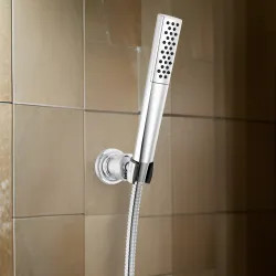 Click here to see Delta 59808-PR Delta Universal Premium Single-Setting Hand Shower, TouchClean, WaterSense, 1.75 GPM, Lumicoat Chrome - 59808-PR
