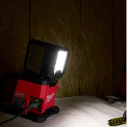 Click here to see Milwaukee 2368-20 Milwaukee M18 ROVER Dual-Power Triple-Panel Flood and Area Light with up to 4,500 Lumens of TRUEVIEW High-Definition Output - 2368-20