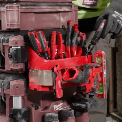 Click here to see Milwaukee 48-22-8602 Milwaukee PACKOUT Caddy Attachment with (2) Attachment Mounts for Tool Box - 48-22-8602