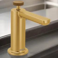 Click here to see Moen S3951BG Moen Tenon Modern Kitchen Soap Dispenser, Brushed Gold - S3951BG
