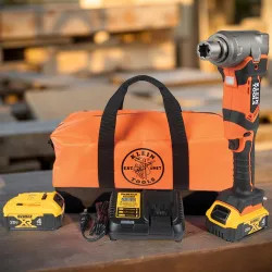Click here to see Klein BAT20LW1 Klein 90-Degree Cordless Impact Wrench Kit with 7/16
