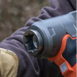 Click here to see Klein BAT20LWS Klein 3/4'' and 13/16'' Replacement Socket for 90-Degree Impact Wrench, 1-1/8