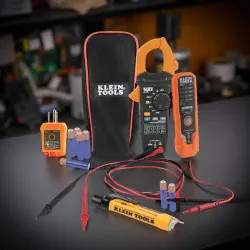 Click here to see Klein CL120VP Klein 600V Premium Clamp Meter Electrical Test Kit - CL120VP