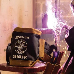 Click here to see Klein 5816LFR Klein Bolt Bag, Flame-Resistant Canvas and Leather - 5816LFR
