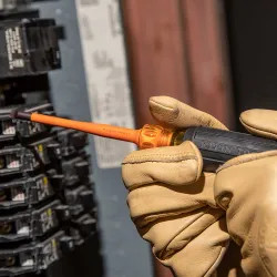 Click here to see Klein 6944INS Klein #2 Square Insulated Screwdriver with Slim Tip, 1000V, 4