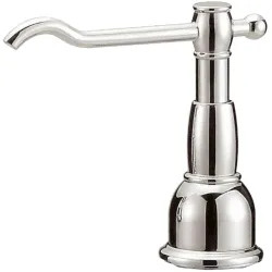 Click here to see Danze D495957PNV Danze Opulence Deck-Mount Soap and Lotion Dispenser, Round, Polished Nickel - D495957PNV