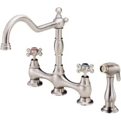 Click here to see Danze D404557SS Danze D404557SS Bridge Kitchen W/Spray Stainless Steel