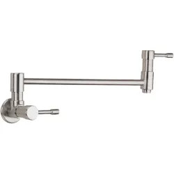 Click here to see Gerber D205012SS Danze Melrose Wall-Mount Pot Filler Faucet, Stainless Steel - D205012SS