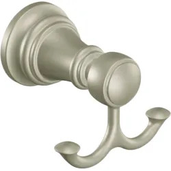 Click here to see Moen YB8403BN Moen YB8403BN Weymouth Double Robe Hook, Brushed Nickel