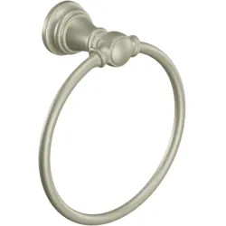 Click here to see Moen YB8486BN Moen YB8486BN Weymouth Towel Ring in Brushed Nickel