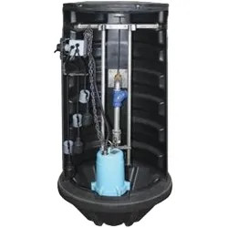Click here to see Little Giant 520816 Little Giant Package System, 24” x 60” Fiberglass Basin, Pre-set Control Float Switches, 230 Volts - GP-SMPX-K 520816 
