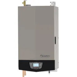Click here to see Lochinvar WHN085 Lochinvar Knight Wall-Mount Stainless Steel Natural Gas Boiler with 85,000 BTU and SMART SYSTEM Digital Operating Control - WHN085