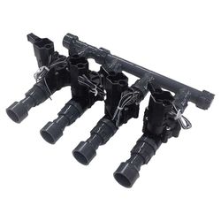 Click here to see Commodity  4-Valve Sprinkler Manifold Setup with Flow Control - Rain Bird 1
