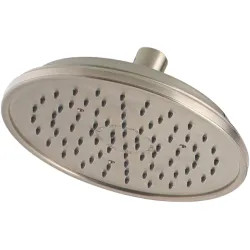 Click here to see Pfister 015-HV1K Pfister Brushed Nickel Hanover Single-Function Shower Head, 1.5 GPM, WaterSense - 015-HV1K