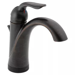 Click here to see Delta 538T-RB-DST Delta Lahara Single-Handle Bathroom Faucet w/ Touch2O, Deck Mount, 1.2 GPM, Venetian Bronze - 538T-RB-DST