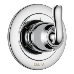 Click here to see Delta T11894 Delta Linden 3-Function Diverter Valve Trim, Lever Handle, 2-Port, Polished Chrome - T11894
