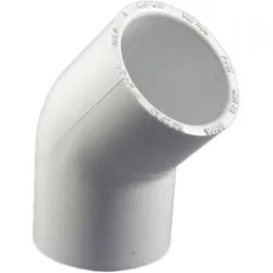 Click here to see Commodity  PVCL451 Schedule 40 PVC 45 Degree Elbow, 1 Inch