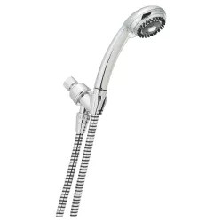 Click here to see Delta 59202-PK Delta Universal Showering Fundamentals 4-Setting Wall-Mount Hand Shower with Dual Check Valves, 2.5 GPM, Chrome - 59202-PK