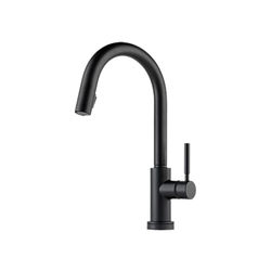 Click here to see Brizo 64020LF-BL Brizo Solna Matte Black Two Function Single Handle SmartTouch MagneDock Pull Down Kitchen Faucet - 64020LF-BL