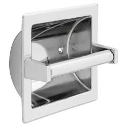 Click here to see Delta 45072 Delta Commercial 45072 Brass Recessed Paper Holder With Brass Roller