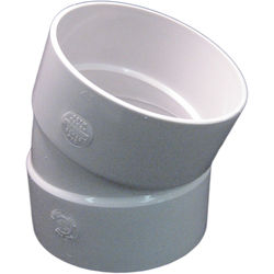 Click here to see Commodity  4 Inch PVC Sewer & Drain 22.5 Degree Elbow