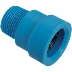 Click here to see Hydro-Rain BL436-007 Hydro-Rain BL436-007 3/4 inch Blu-Lock x 3/4 inch Mipt Adapter