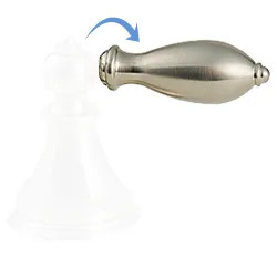 Click here to see Pfister 940-047J Pfister 940-047J Catalina 49 Single Brass Handle, PVD Brushed Nickel