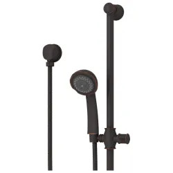 Click here to see Symmons 522HS-BBZ Symmons Ballina Three-Function Hand Shower with 60in Flexible Metal Hose, Cradle, Wall Connection, and Flange, 2.5 GPM, Brushed Bronze - 522HS