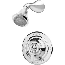 Click here to see Symmons S-4401-TRM Symmons Carrington 3-Function Shower Faucet, Trim Only, Metal Lever Handle with Integral Volume Control, 2 GPM, Polished Chrome - S-4401-TRM