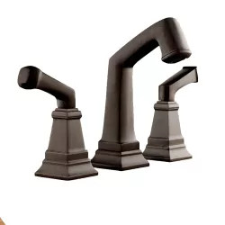 Click here to see Symmons SLW-4212-ORB Symmons Oxford Two-Handle Widespread Lavatory Faucet with Pop-Up Drain, 2.2 GPM, Three-Hole, Metal, Oil Rubbed Bronze - SLW-4212-ORB