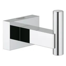 Click here to see Grohe 40511000 GROHE 40511000 Essentials Cube Robe Hook - StarLight Chrome 