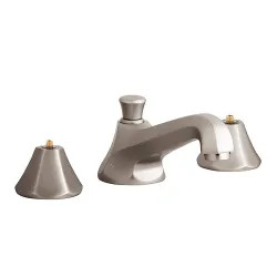 Click here to see Grohe 20133EN0 Grohe Somerset Two-Handle Widespread Satin Nickel Bathroom Faucet with Pop-Up waste Set, Less Handles, Three-Holes - 20133EN0