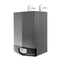 Click here to see Lochinvar WBL211 Lochinvar Knight High Efficiency Liquid Propane Boiler, 211000 BTU, Wall-Mount, 1/2in Gas Connection, 1in Water Connection, 3in Air inlet, 3in Vent, SMART SYSTEM Digital Operating Control,  Freeze Protection, Dual Level Password Security, Night Setback - WBL051