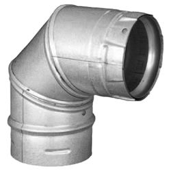 Click here to see M&G DuraVent 4PVP-E90 M&G DuraVent PelletVent Pro 90 Degree Elbow - Galvanized - 4PVP-E90