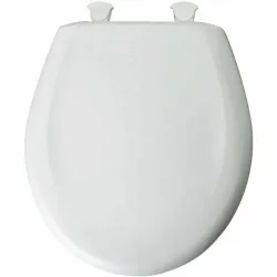 Click here to see Bemis 200SLOWT-020 Bemis 200SLOWT-020 Easy Close Round Plastic Toilet Seat - Crane White