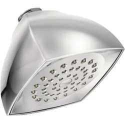 Click here to see Moen 6325EP Moen Moenflo 4-1/16” Single-Spray Function Shower Head, Square, Fixed-Mount, 1.75 GPM, Eco-Performance, Chrome - 6325EP
