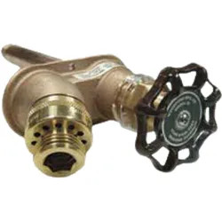 Click here to see Woodford 25PX-10-TK Woodford 25 Series 10in Rough-In Freezeless Anti-Siphon Wall Faucet, Automatic Draining, Metal Wheel Handle, 1/2in PEX Tube Inlet, Tee Key - 25PX-10-TK