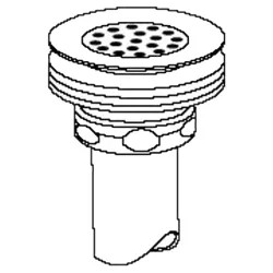 Click here to see Elkay LK9 Elkay LK9 Drain Fitting Grid Strainer and Brass Tailpiece, Type 304 Stainless Steel Body