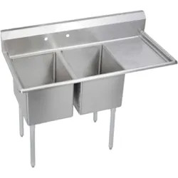 Click here to see Elkay 2C17X23-L-18X Elkay 2C17X23-L-18X Dependabilt Double Scullery Sink, 18