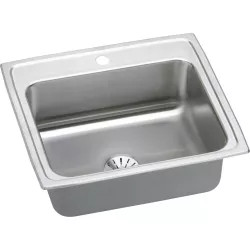 Click here to see Elkay LR2219PD1 Elkay LR2219PD1 Gourmet Stainless Steel Single Bowl Sink Package