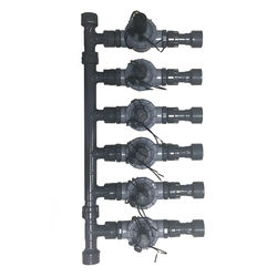 Click here to see Commodity  6-Valve Sprinkler Manifold Setup with Flow Control - Irritrol NPT Globe Valves and 1