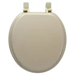 Click here to see Jones Stephens C001WD01 Jones Stephens C001WD01 Bone Round Wood Toilet Seat