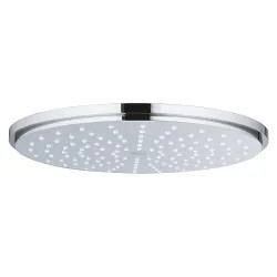 Click here to see Grohe 28373000 Grohe Rainshower Cosmopolitan 210 8in Single-Spray Shower Head, 2.5 GPM, DreamSpray, DropStop, Speed Clean, Metal, StarLight Chrome - 28373000