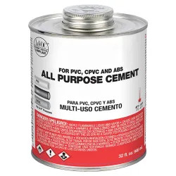 Click here to see Mars 73163 Mars 73163 All Purpose Cement (ABS, PVC, CPVC), 16 oz, Clear