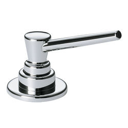 Click here to see Delta RP1001 Delta 13oz Contemporary Soap and Lotion Dispenser, Round, Chrome - RP1001