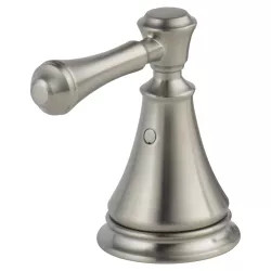 Click here to see Delta H297SS Delta Cassidy 2-7/8in Stainless Metal Lever Handle Set for Bidets and Deck Mount Bathroom Sinks, ADA-Compliant - H297SS