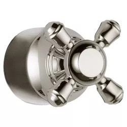 Click here to see Delta H595PN Delta Cassidy 2-9/16in Polished Nickel Metal Cross Handle Kit for Transfer Valve, ADA-Compliant - H595PN