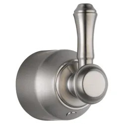 Click here to see Delta H597SS Delta Cassidy 2-1/2in Stainless Metal Lever Handle Kit with Set Screw for Transfer Valve, ADA-Compliant - H597SS