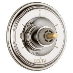 Click here to see Delta T11997-PNLHP Delta Cassidy 6-Function Diverter Valve Trim, Less Handle, 3-Port, Polished Nickel - T11997-PNLHP